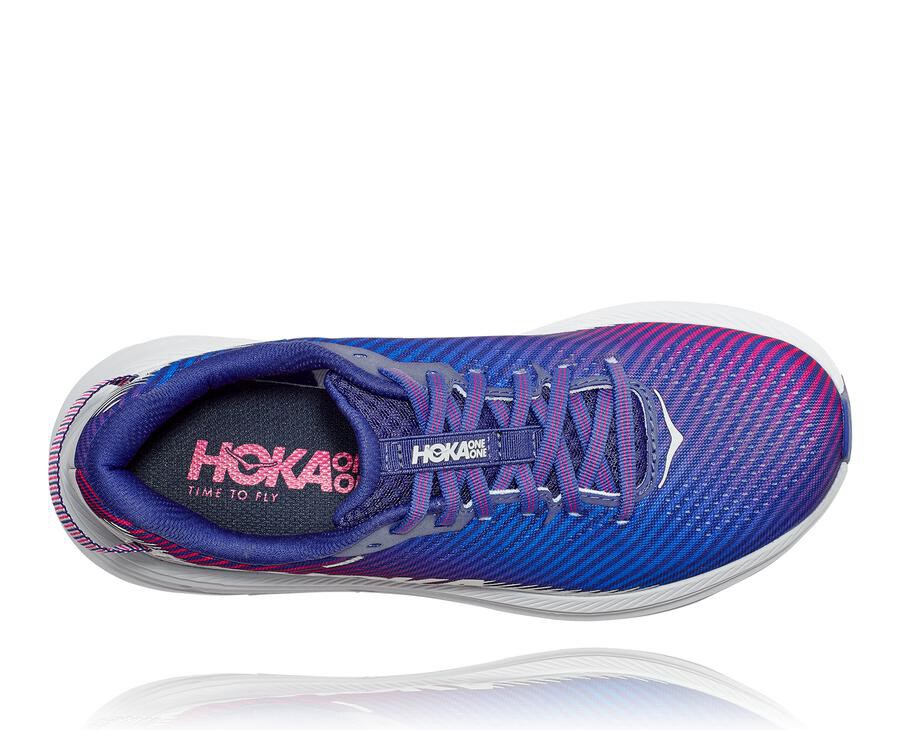 Hoka Australia One One Rincon 2 - Womens Running Shoes Blue/White - EKSCR-5978